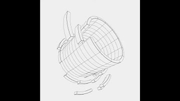 Split Cylinders. Draw by openFrameworks