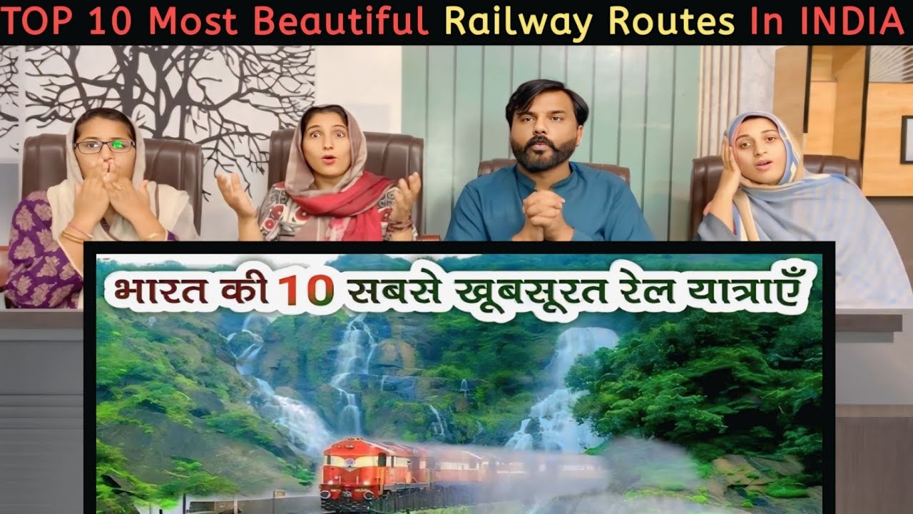 TOP 10 Most Beautiful Railway Routes In INDIA || Pakistani Reaction