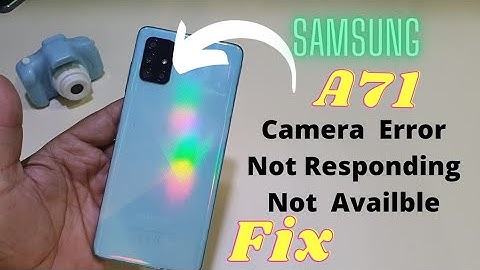Samsung A71 Front | Selfi Camera Not Working Error Fix | rear Camera