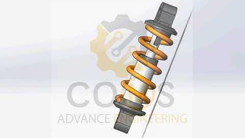shock absorber | animation | solidworks | motion study