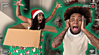 EPIC SCARE CHRISTMAS PRESENT PRANK ON ANGRY GIRLFRIEND ‼️😱