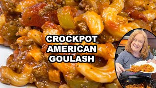 CROCKPOT AMERICAN GOULASH, Slow Cooker Ground Beef Recipe image