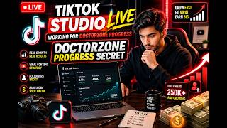 TikTok Studio tutorial: TikTok Studio Working Live | DoctorZone Progress Strategy | Full Urdu Guide
