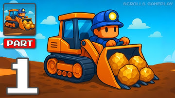 Bulldozer Master - Gameplay Walkthrough Part 1 - Clear The Whole Field (iOS, Android)