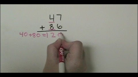 Partial Sums Addition - 2 digits