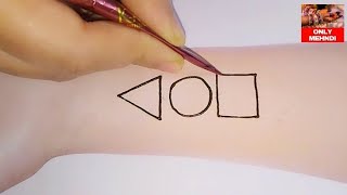 Squid game mehndi design | squid game tattoo | squid game challenge | squid game | screenshot 5