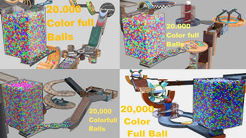 2024 Marble Run Loop animation v19 Compilation 16 Minutes #marblerun #marblerace #blendercycles