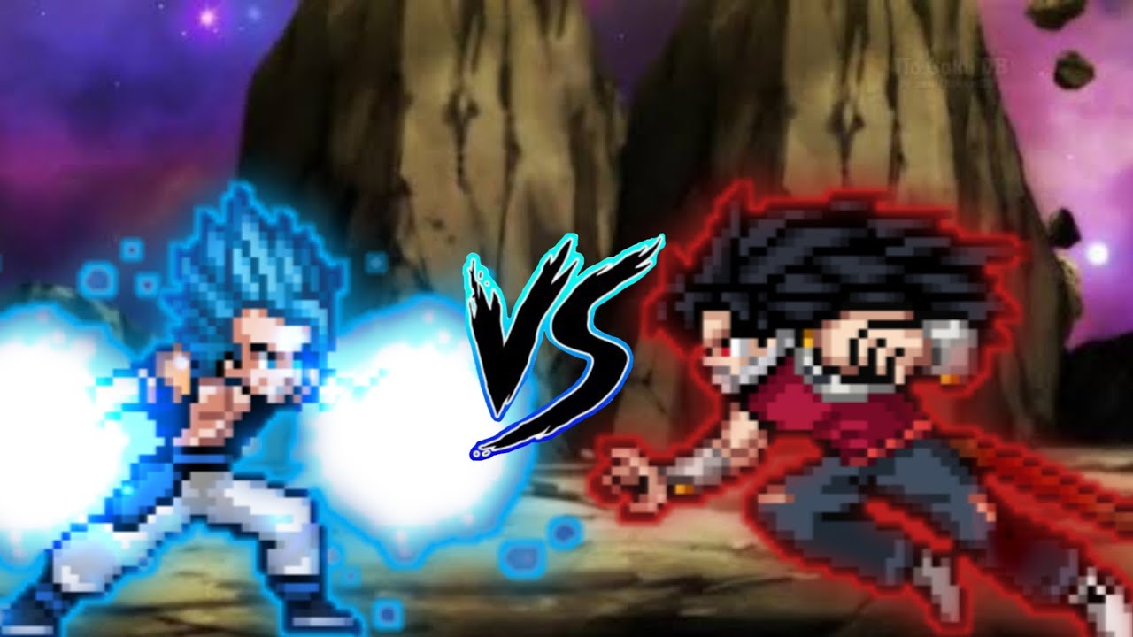 Gogeta (all form) VS Cumber (all form) in Jump Force Mugen