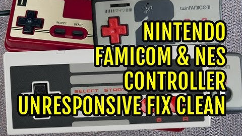 Nintendo Famicom NES Controller Unresponsive Fix Clean 