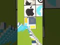 Windows Falling Pixel art in minecraft #shorts #trend #pikselmc #microsoft