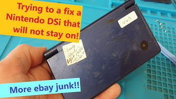 Trying to fix a Nintendo DSi that will not turn on