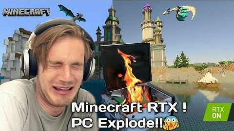Minecraft RTX can Explode PC!! RTX ON reaction!