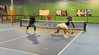 3.5 PLAYER (me) vs 5.0s in LEAGUE PICKLEBALL!!