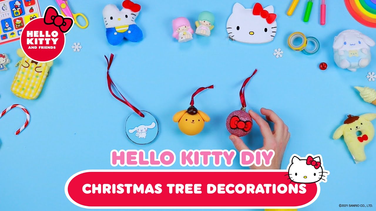 Christmas tree decorations Hello Kitty DIY YouTube