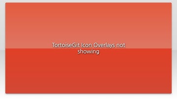 TortoiseGit Icon Overlays not showing