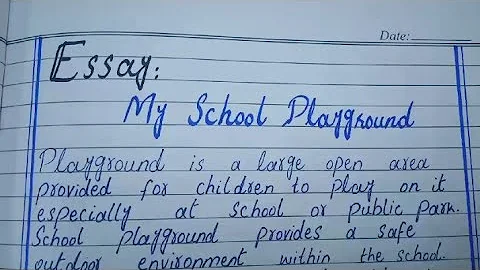 Essay on my school playground || how to write essay on my school playground in English