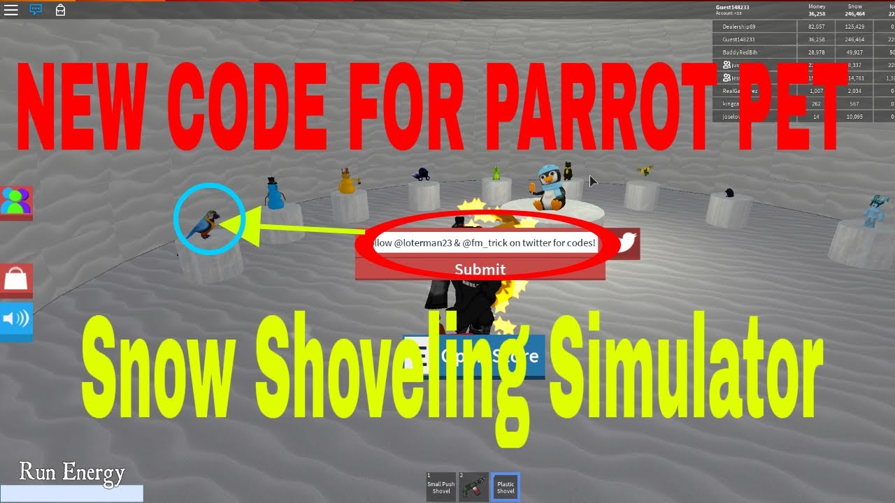 Codes Snow Shoveling Simulator YouTube