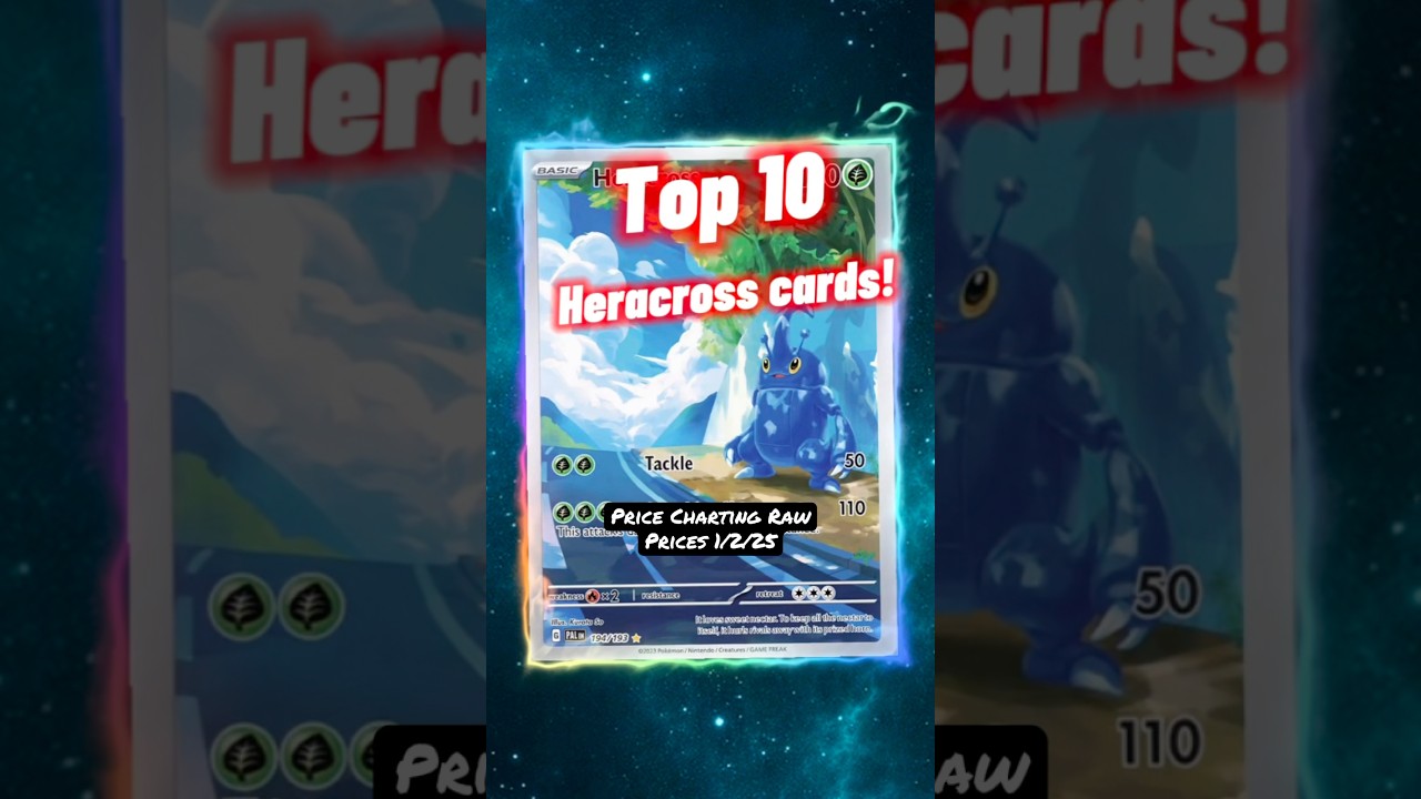 Top 10 EXPENSIVE Heracross Pokémon Cards 👀 
