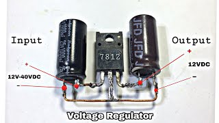How to Make 12V Regulator Using LM7812 IC | Simple Ideas | Javier's DIY