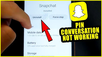 [Snapchat] Pin Conversation Not Working