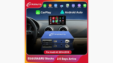 Review Wireless Apple CarPlay Android Auto Interface for Audi A3 MIB2 2014-2018 2024Rendered