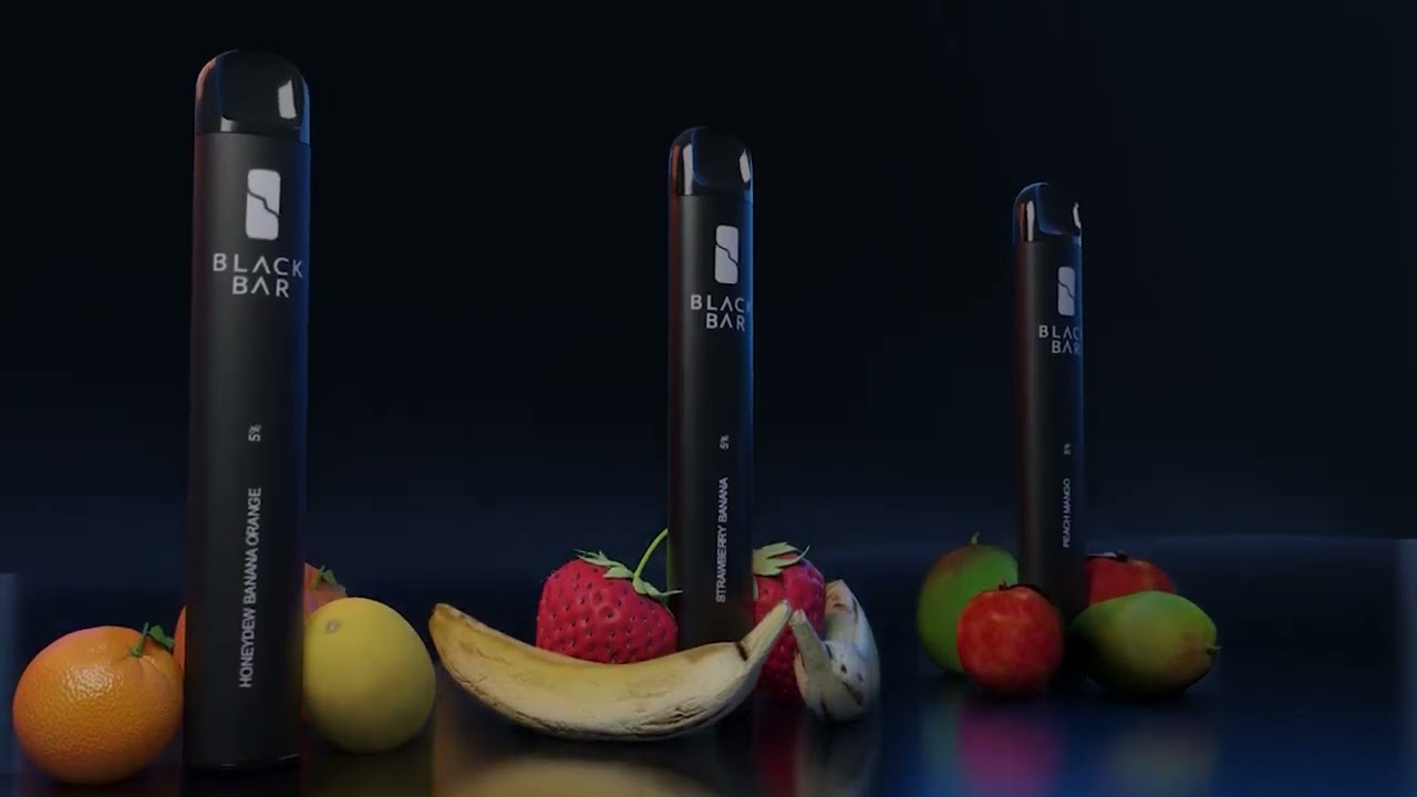 3D Black Bar Product Animation