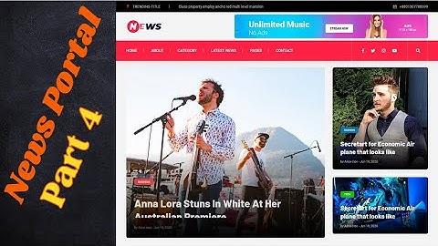 How to customize frontend on a news portal Using Laravel ?