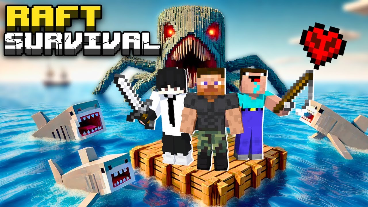 Minecraft Raft Alone Engine WE WERE NOT ALONE… 😨 | Minecraft Raft Survival (Part-1) - YouTube