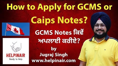 How to Apply for GCMS Notes ?  Step by Step help in Punjabi