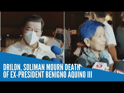 Drilon, Soliman mourn death of ex-President Benigno Aquino III