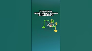 Cơ cấu robot 4 chân di chuyển #khoahocsolidworks