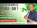 LIVE BISHOP ELIBARIKI SUMBE SEMINA YA PASAKA DAY 1 G E C T MASWA SIMIYU SOMO MIZIMU