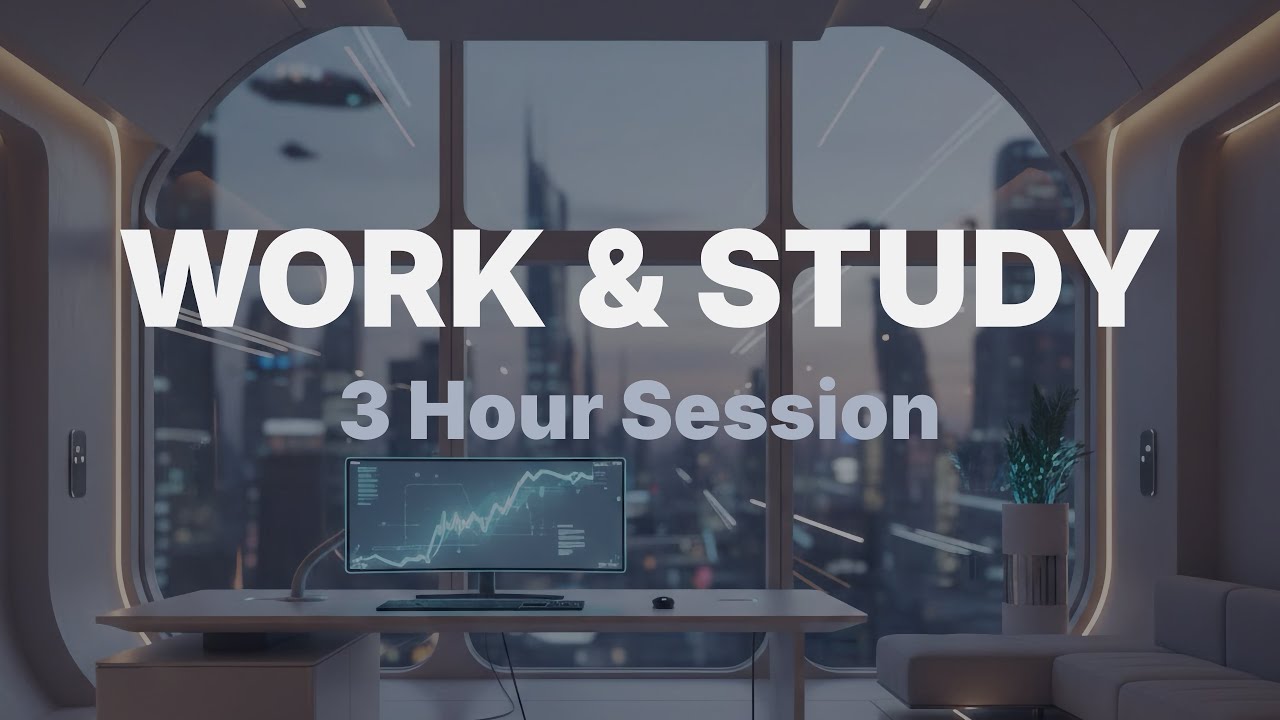 Work & Study Music | Futuristic Minimal Ambience (3 Hours)