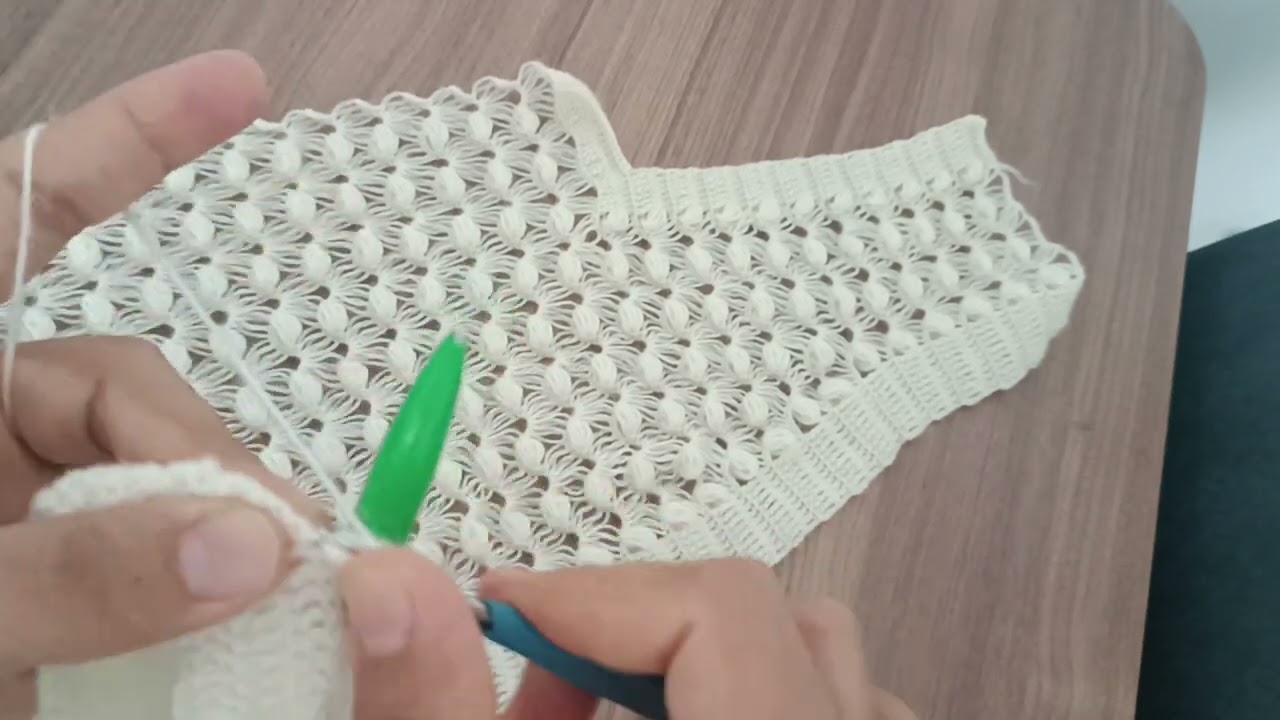 TIĞ İŞİ FISTIKLI YELEK ÖN KISIM BAŞLANGIÇ@tigisiceyizler