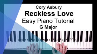 Reckless Love (4 Chords) - Easy Piano Tutorial in G Major