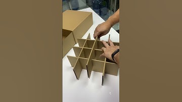 How to use cardboard to make a compartmented drawer #cardboard #carton #paper #easy