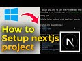 How to Setup Next.js Project with Tailwind CSS on Windows | Step-by-Step Guide