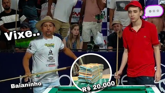 Baianinho vs Lúcio de Campo Grande, o jogo de sinuca que desafiou