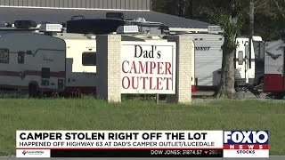 Reward being offered for brand new $80K camper stolen off lot in Lucedale