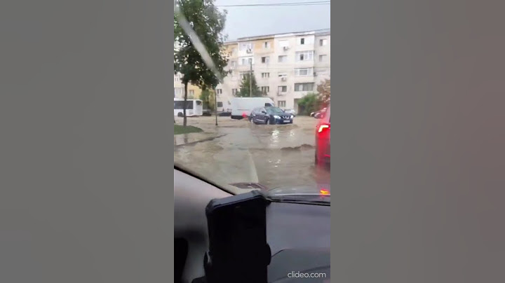 furtuna a facut ravagii la Iasi străzile din cartiere sunt inundate