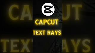 Capcut | Text Rays Tutorial | NR EDITS | 💀🔥 | #tutorial #shorts