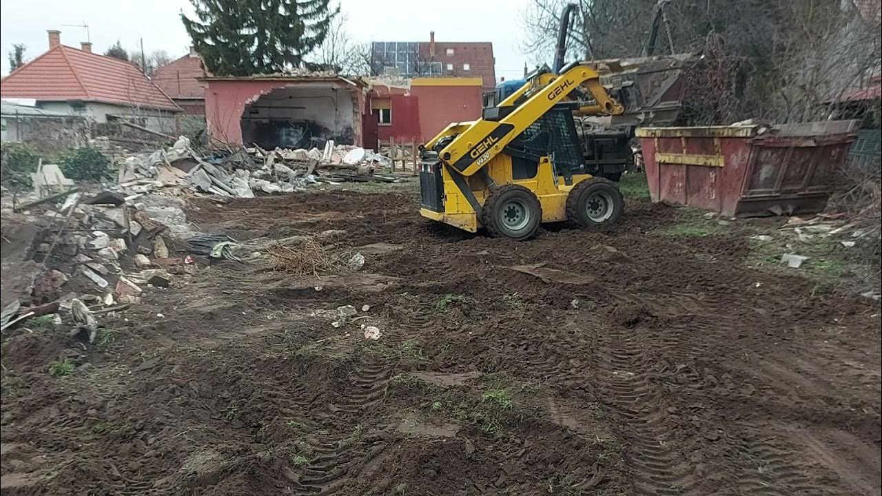 1 Most powerful skid steer loader Gehl v 420, 121 hp. bobmunka. hu gépi földmunka Budapest YouTube
