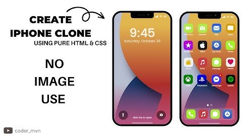 Create iPhone Clone Using CSS & HTML And JavaScript | No Image Use | Only Css & HTML | Download Link