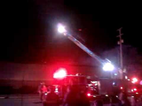 Factory Fire Jackson Michigan 11-23-2009