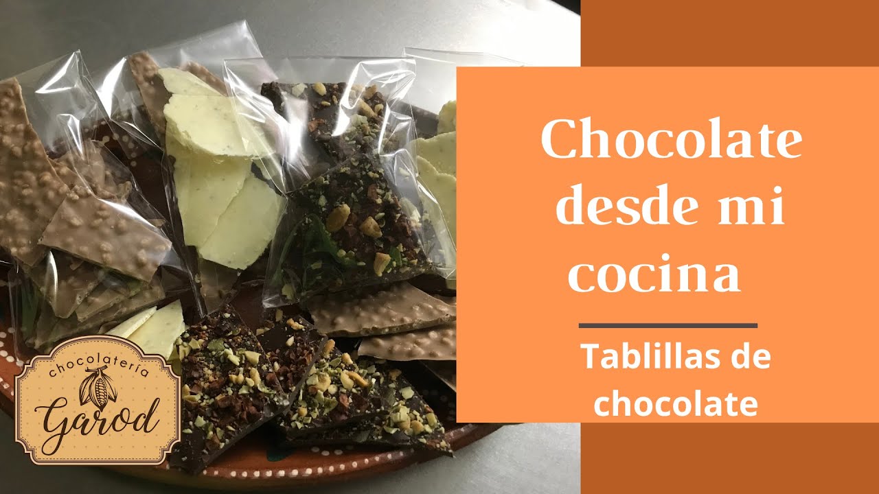 Tablillas de chocolate Chocolate desde mi cocina YouTube