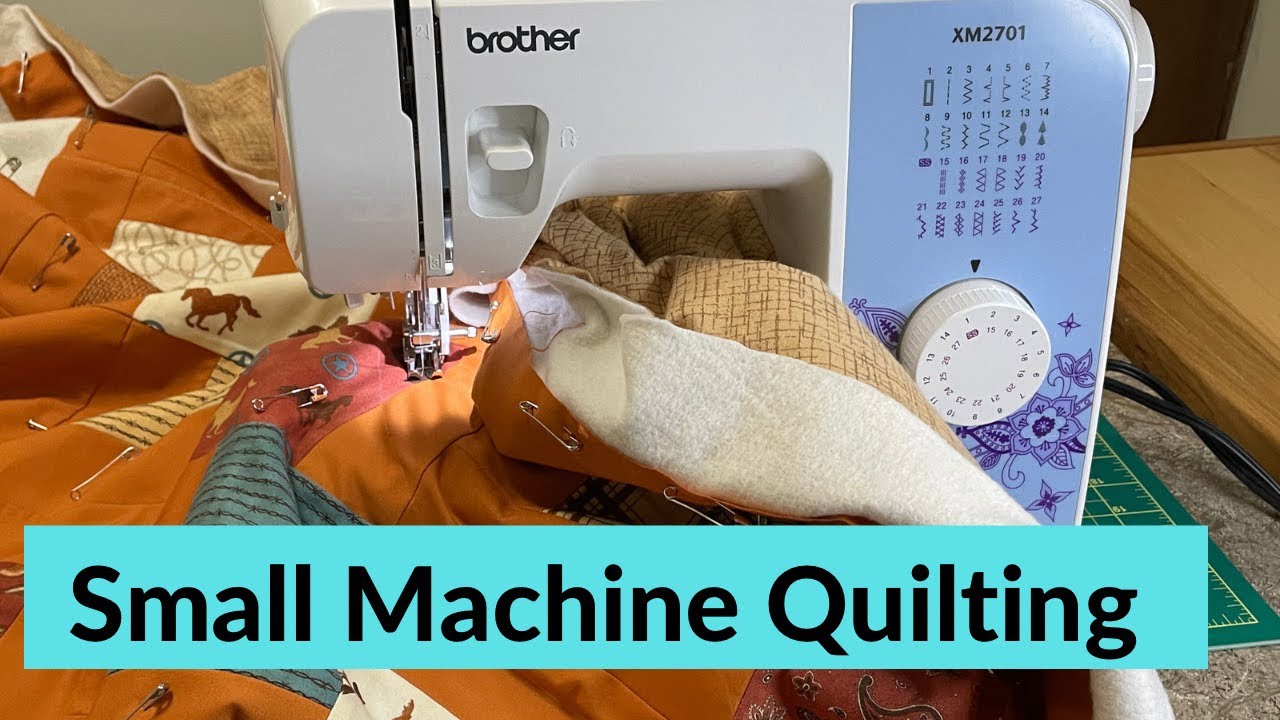 How I QUILT on a Small Domestic Sewing machine YouTube