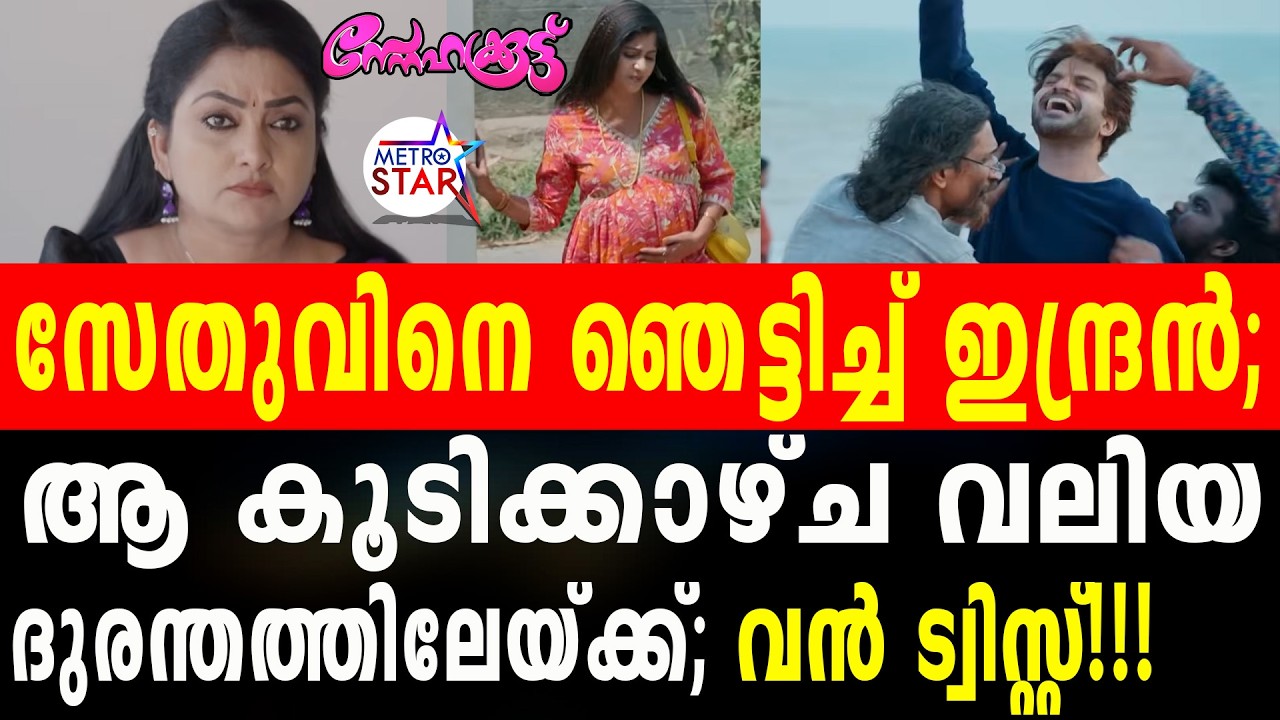 TVSerial Snehakkoottu Today Episode |  #Snehakkoottu  ഇന്ദ്രന്റെ മാറ്റത്തിൽ നടുങ്ങി പല്ലവി.....