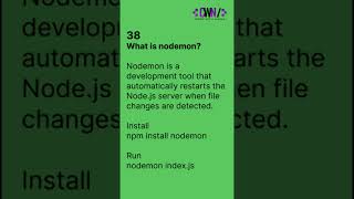 What is nodemon?