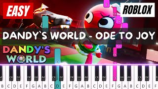 Download lagu Dandy`s World  -  Ode to Joy (Lobby Song) | Easy Piano Tutorial With Music Sheet