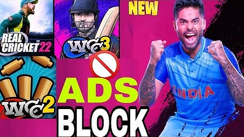 🔥How to Remove ads in wcc2😍 wcc2 ads block How to 🚫Block mobile ads in real cricket 22 #wcc2